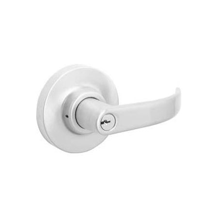 Dorma Key-In-Curved Lever, Classroom Function, Key Locks or Unlocks Lever, Schlage C Keyway, 626 Satin 9C08-626